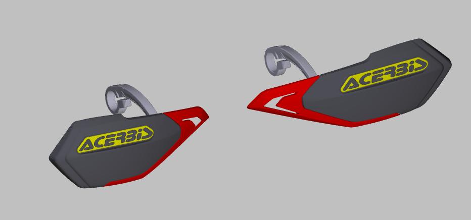 Recycled nylon bibs are to be molded by Acerbis into handguards for mountain bikes. 