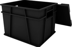PRE-ELEC® conductive plastics for boxes, crates, and pallets provide good ESD and mechanical protection to static-sensitive devices and components during assembly and transportation. Courtesy of Premix