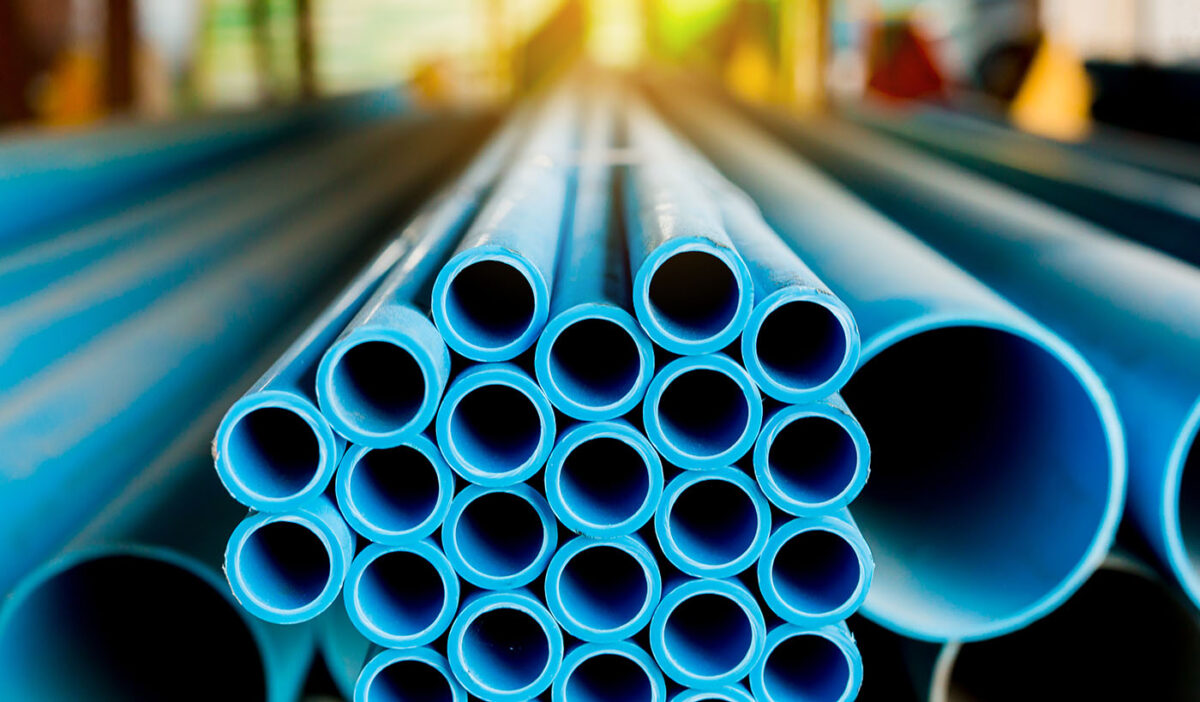 PVC pipes used for construction.