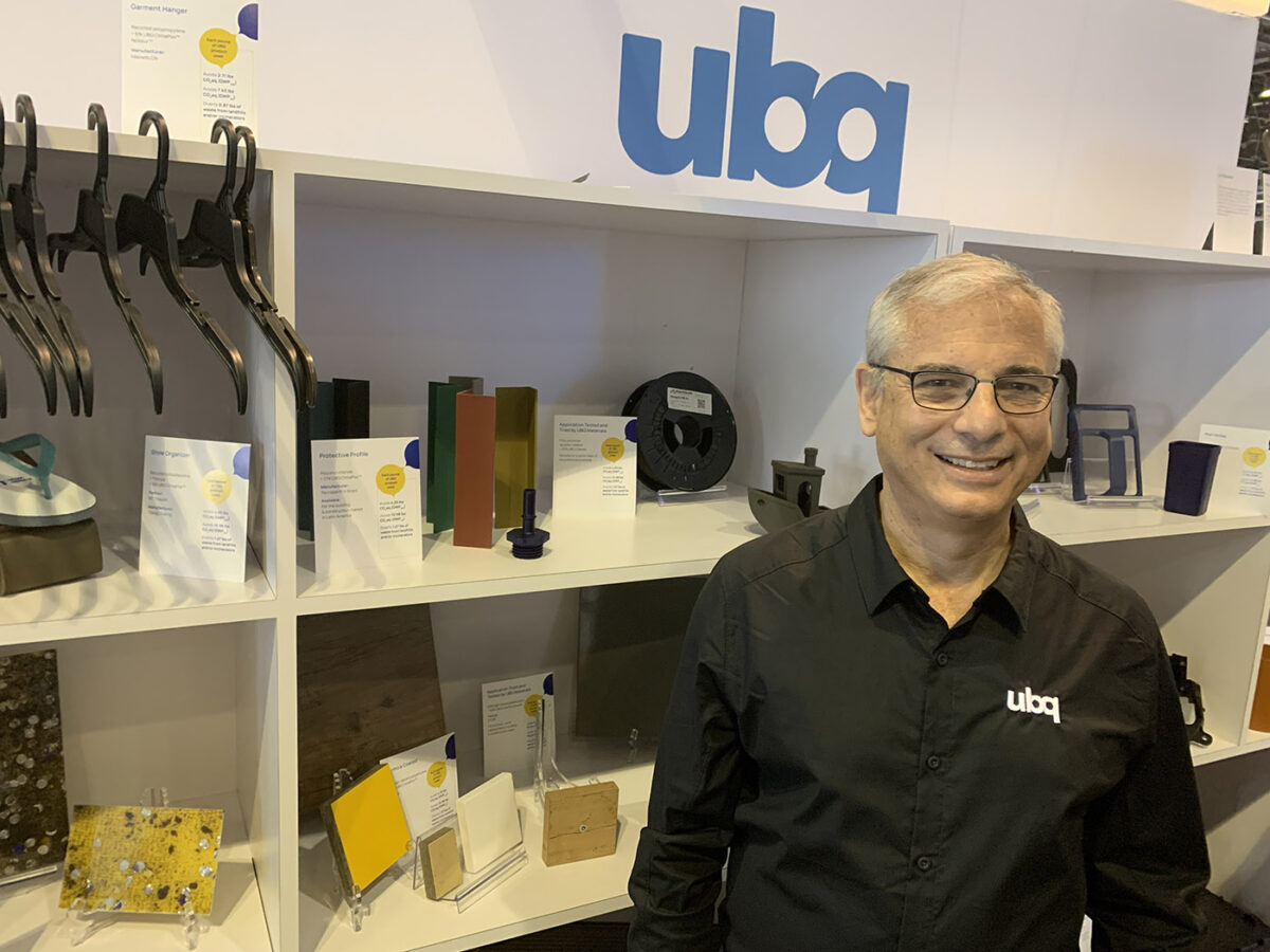 Albert Douer on the UBQ stand at NPE 2024 in Orlando.