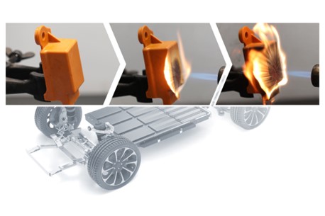 Quantix ULTRA is an innovative material that produces flame protection barriers for the cooling system of lithium-ion batteries. Courtesy of Freudenberg Sealing Technologies