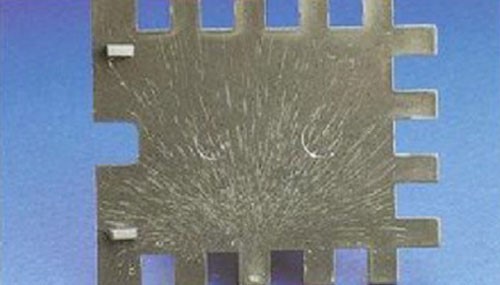 Splay marks may be associated with high shearing in the mold. Image from Sentera Plastics