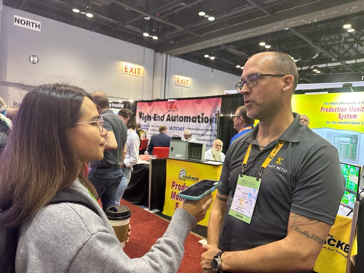 Interview with Scott Kramer, Senior Application Engineer at Xact Metal, conducted during NPE 2024.