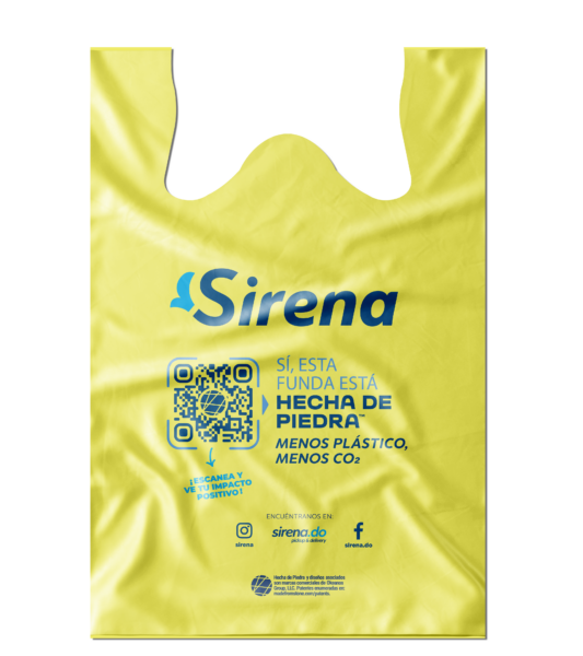 Sirena T-shirt bag Made of Stone. Courtesy of Okeanos,