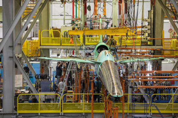 Collier Aerospace’s design and analysis software was chosen by Swift Engineering, Inc., for structural sizing, analysis and test validation of the X-59 aircraft’s nose cone. Photo Credits: Lockheed Martin / NASA. 