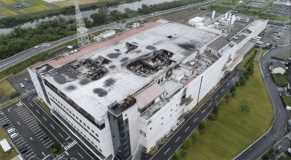 Aerial view of the AKM Factory incident in 2020.Courtesy of Strata.